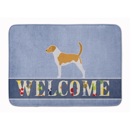 Carolines Treasures American Foxhound Welcome Machine Washable Memory Foam Mat BB5502RUG